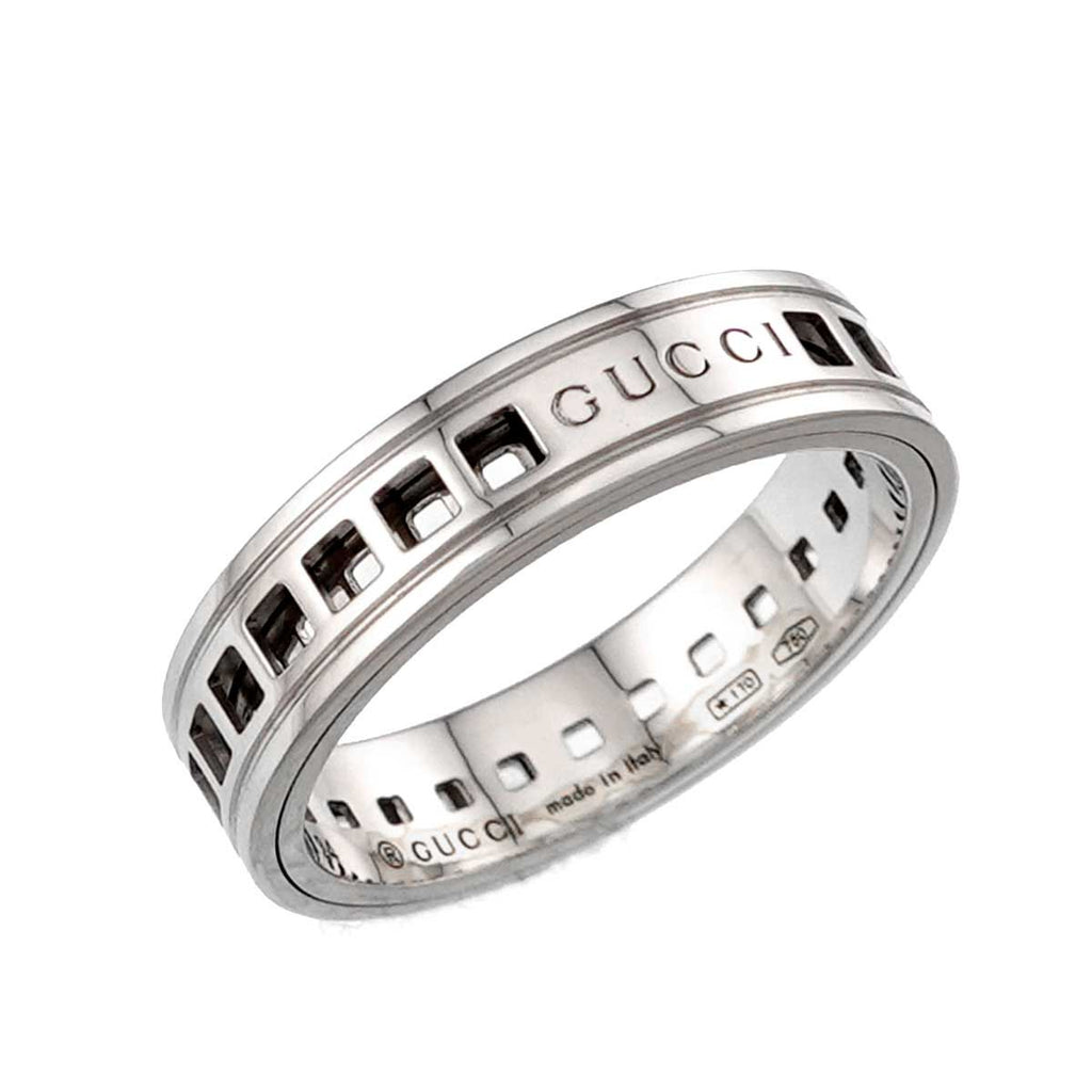 Gucci Scroll Ring 18k WG White Gold 750 — view 5