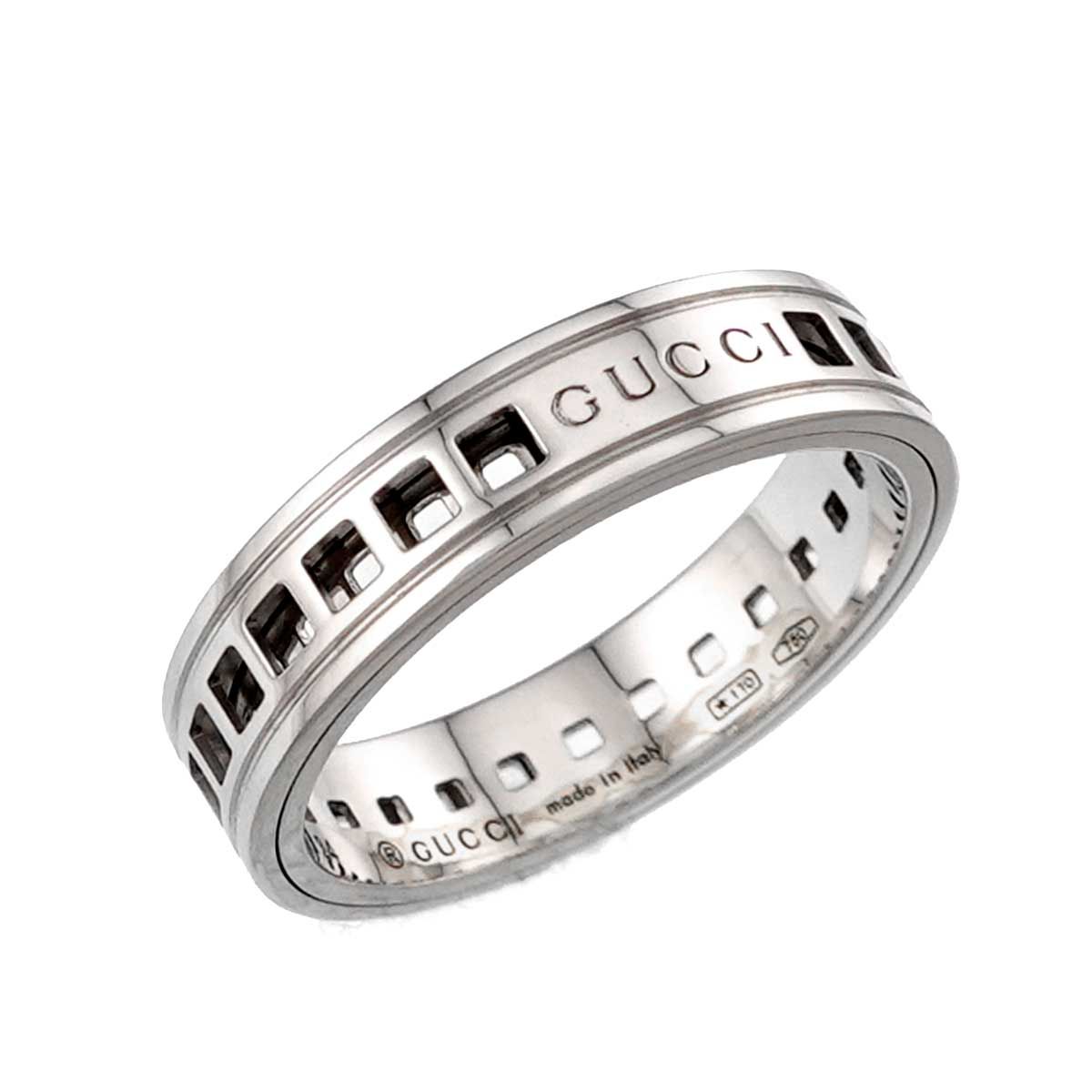 Gucci Scroll Ring 18k WG White Gold 750 — view 5