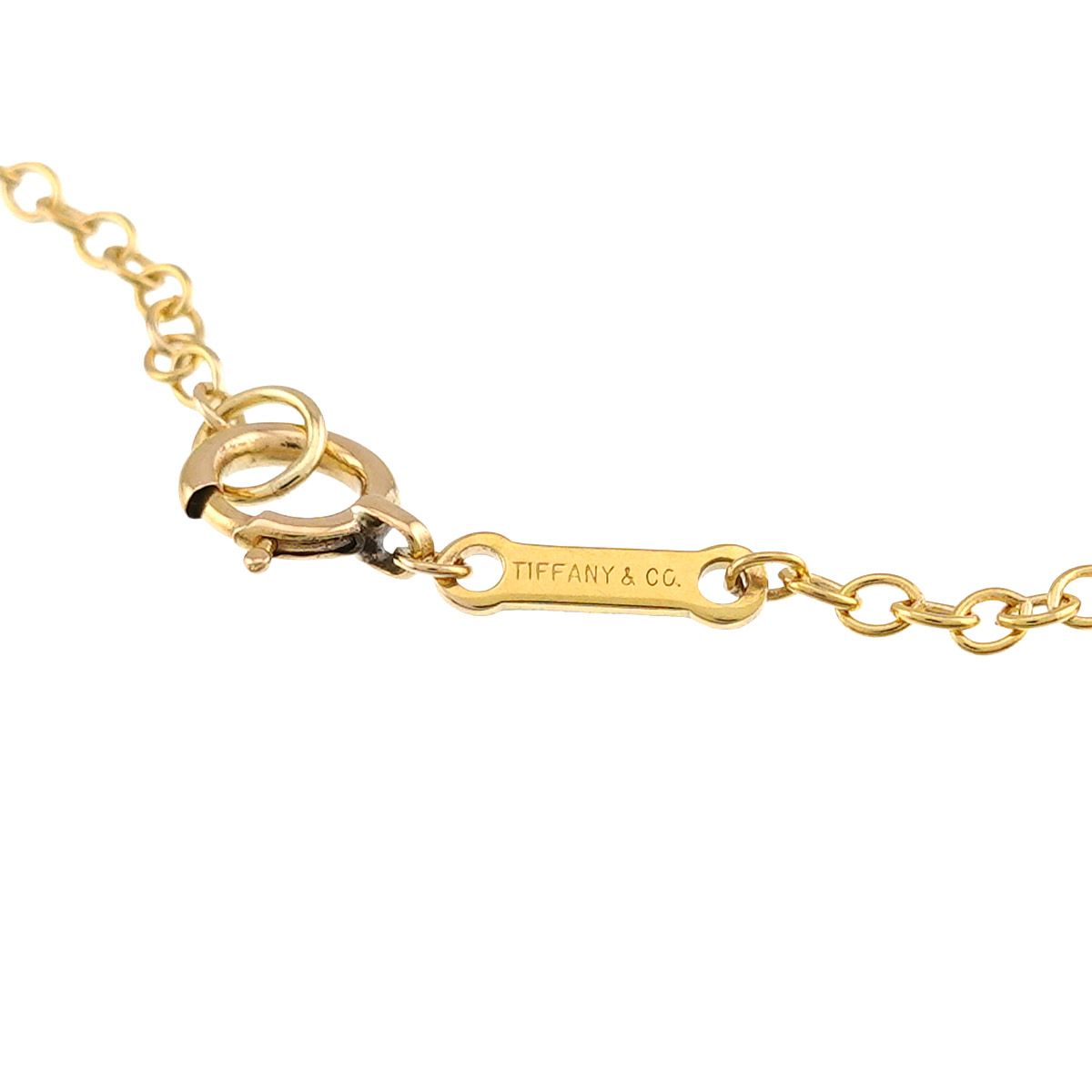 Tiffany & Co Open Heart 35.7 Long Necklace 76 cm 18k YG Yellow Gold — view 5