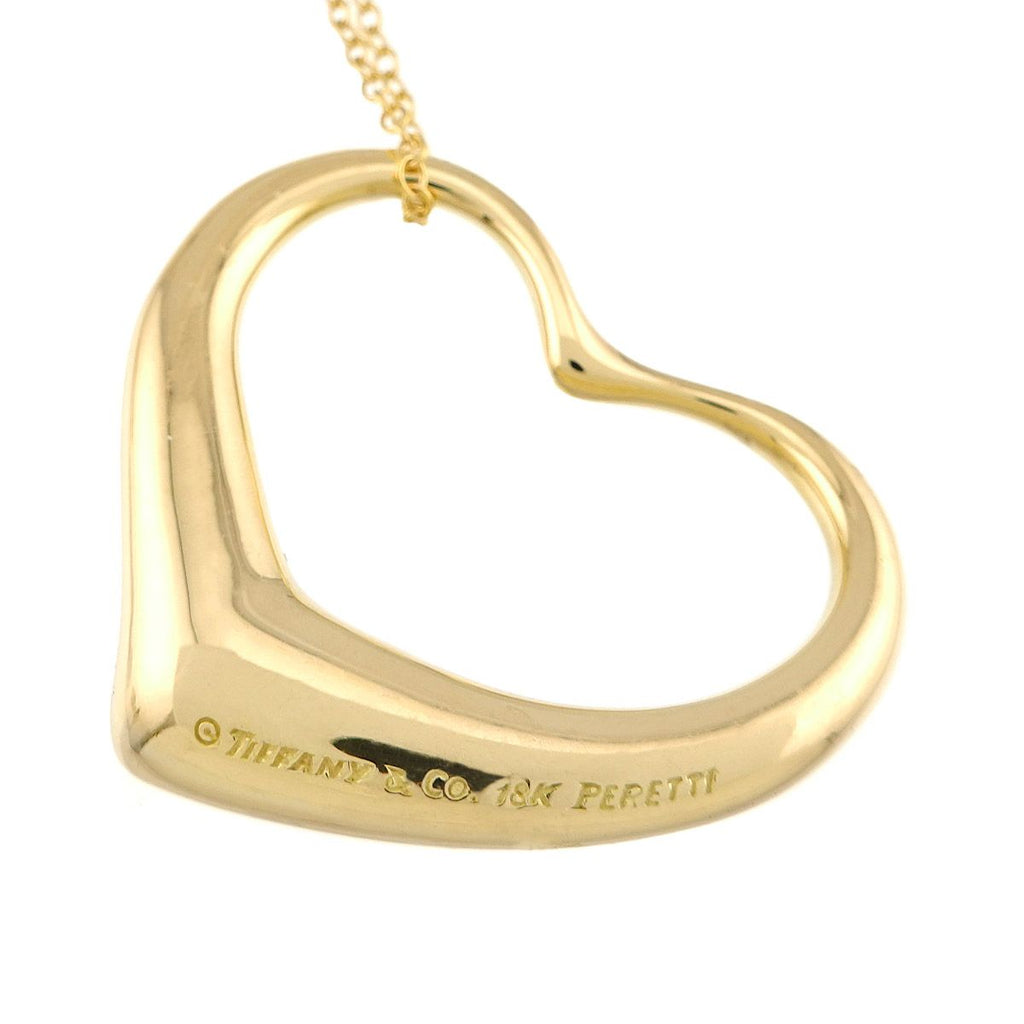 Tiffany & Co Open Heart 35.7 Long Necklace 76 cm 18k YG Yellow Gold — view 4