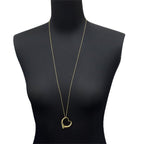 Tiffany & Co Open Heart 35.7 Long Necklace 76 cm 18k YG Yellow Gold — view 7