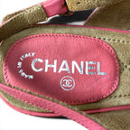 Chanel Kept Quilted Nunlock CC Logo Sandals 37c Pink Leather — view 8