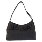 Gucci Black GG Canvas Leather Hobo Shoulder — view 2