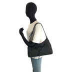 Gucci Black GG Canvas Leather Hobo Shoulder — view 7