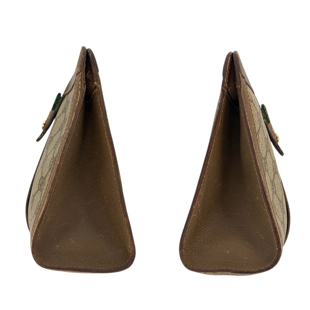 Gucci Vintage Sherry Line Beige GG Supreme Canvas Clutch — view 7