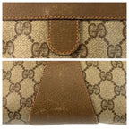 Gucci Vintage Sherry Line Beige GG Supreme Canvas Clutch — view 6
