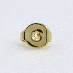 Tiffany & Co Open Heart Elsa Peretti Gold Earrings — view 6