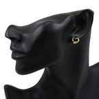 Tiffany & Co Open Heart Elsa Peretti Gold Earrings — view 2