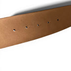 Chanel CC Logo Big Buckle Leather Belt 34 85 Black Gold — view 6