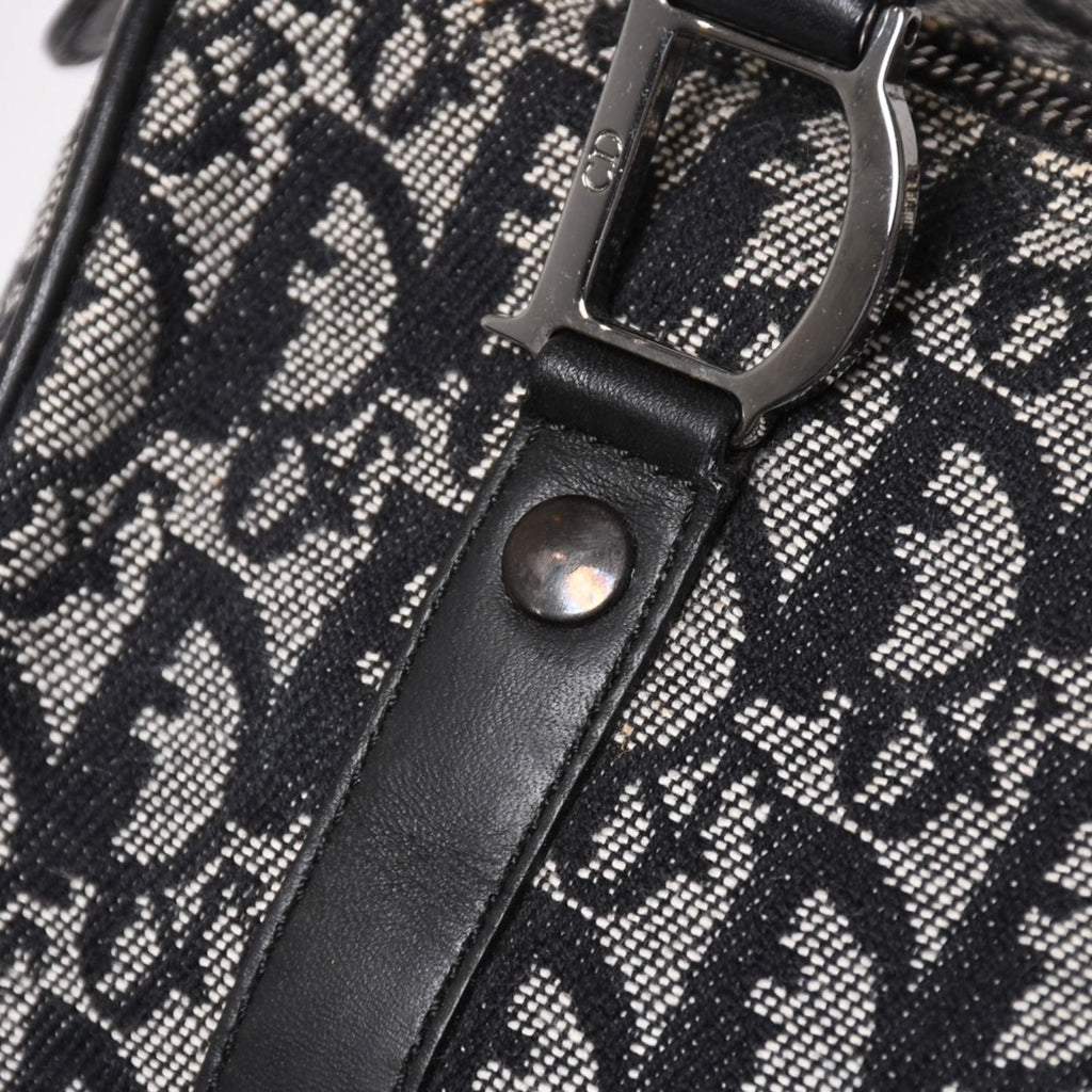 Dior Speedy 25 Handbag Trotter Black Silver — view 8