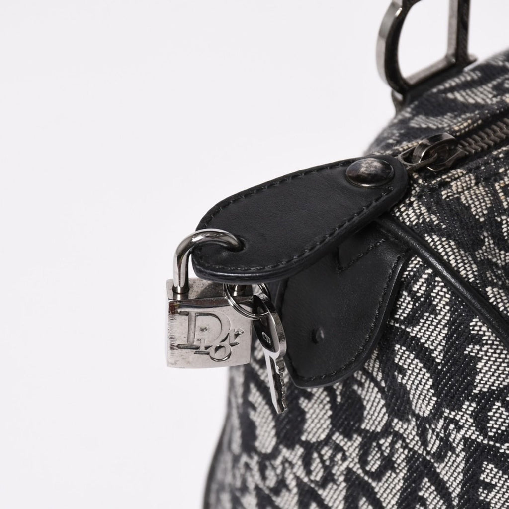 Dior Speedy 25 Handbag Trotter Black Silver — view 5
