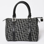 Dior Speedy 25 Handbag Trotter Black Silver — view 2