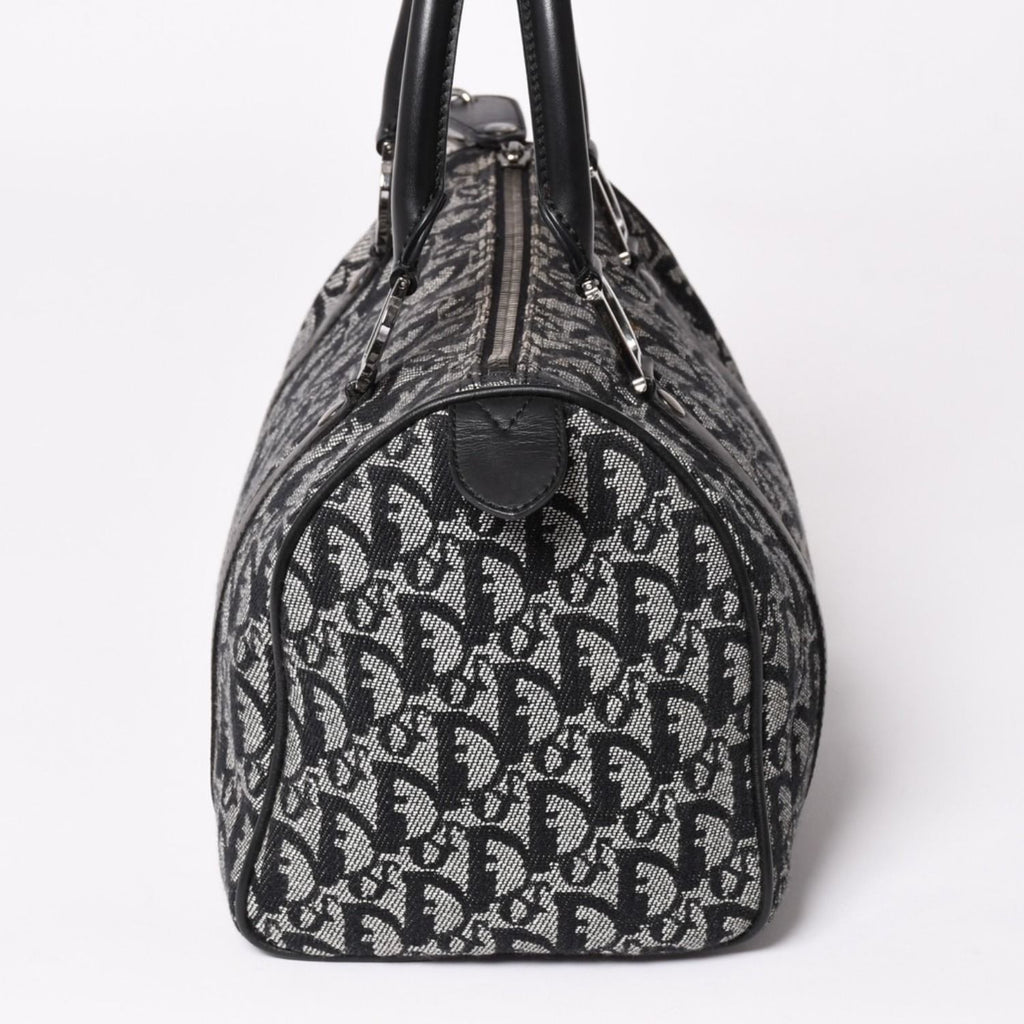 Dior Speedy 25 Handbag Trotter Black Silver — view 4