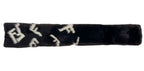 Fendi Mink Scarf FF Zucca Leather Fur Black — view 2