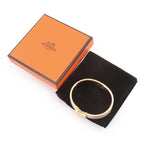 Hermes Clic PM Bangle Beige Pink Gold Bracelet — view 2