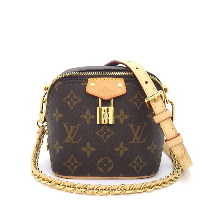 Louis Vuitton Shoulder Bag Just in Case Monogram Canvas Cowhide Leather
