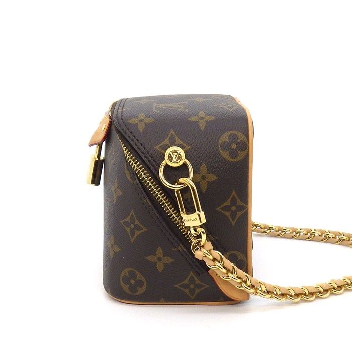 Louis Vuitton Shoulder Bag Just in Case Monogram Canvas Cowhide Leather — view 4
