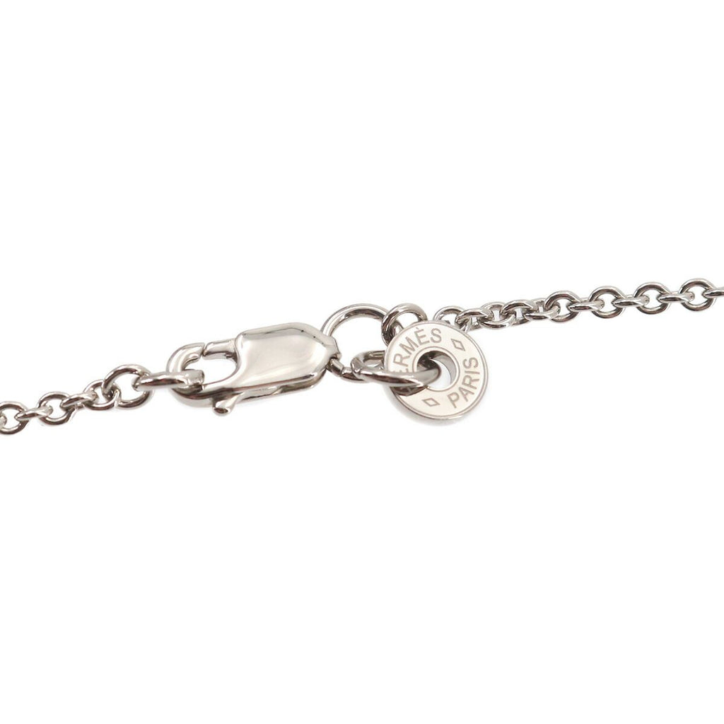 Hermes Col Necklace Grimeia Silver Swift Horn Motif — view 5
