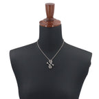 Hermes Col Necklace Grimeia Silver Swift Horn Motif — view 7