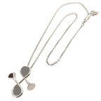 Hermes Col Necklace Grimeia Silver Swift Horn Motif — view 3