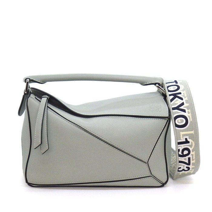 Loewe Shoulder Bag Puzzle Back Small Anniversary Limited Tokyo Ash Gray Leather