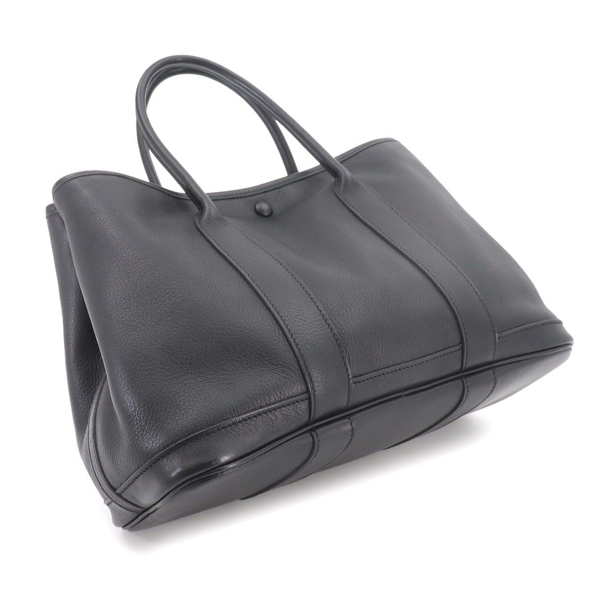 Hermes Garden Party 30 TPM Tote Swift Black Silver — view 9