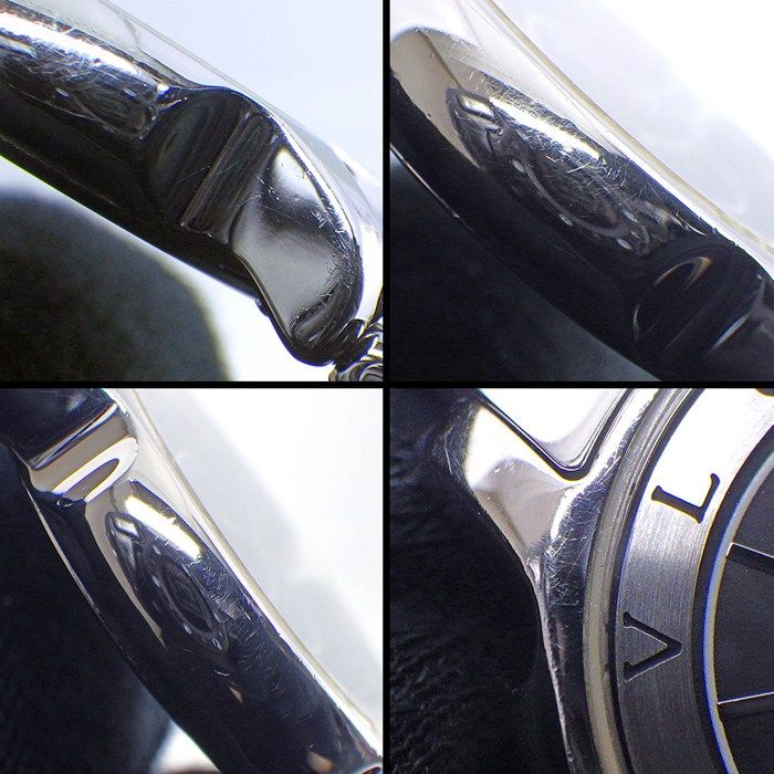 Bvlgari Watch Solo Tempo Date Black Dial SS Quartz Analog — view 8