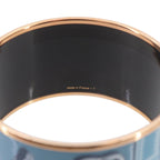 Hermes Enamel TGM Bangle Bracelet Blue Multicolor Gold Email TGM — view 4