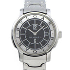 Bvlgari Watch Solo Tempo Date Black Dial SS Quartz Analog