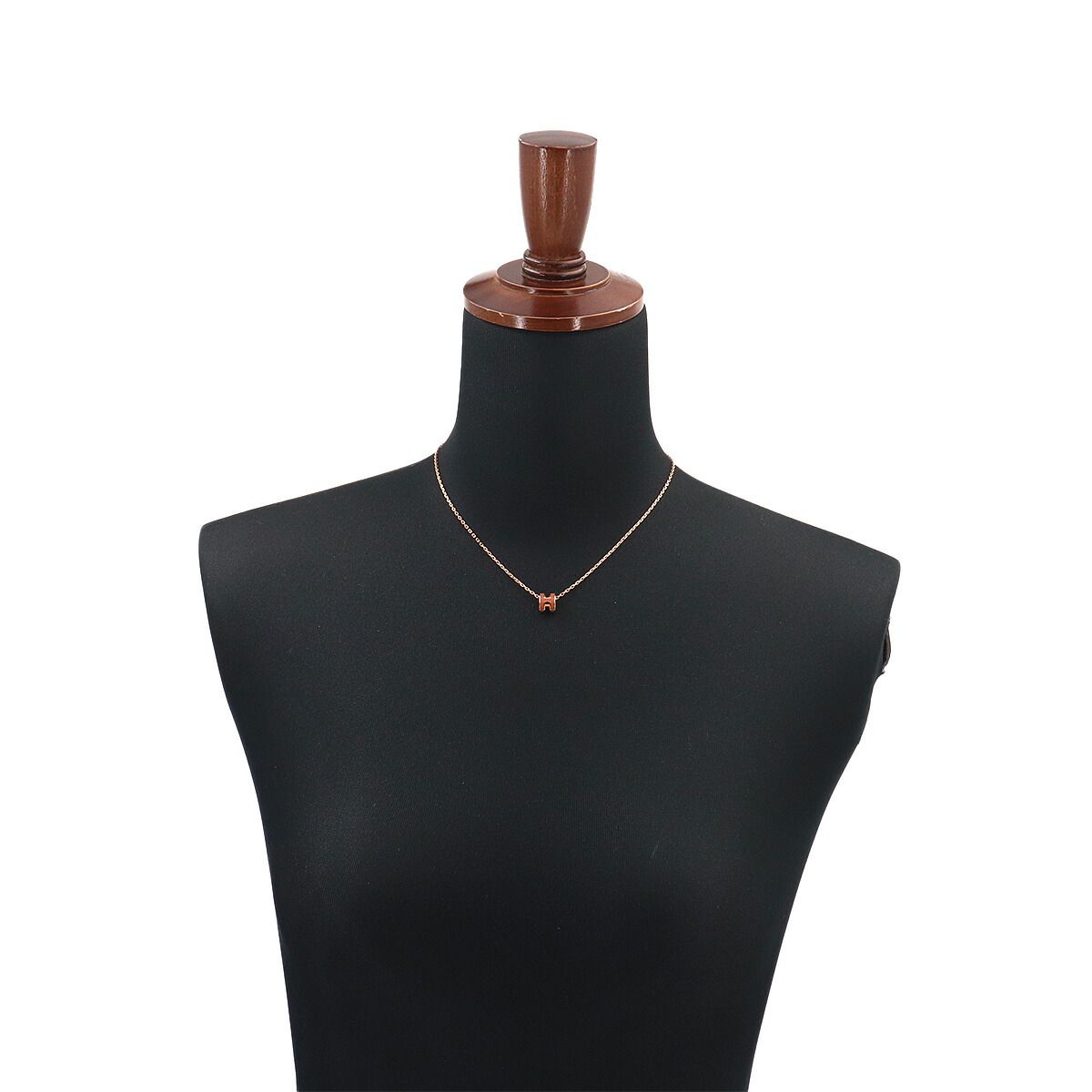 Hermes Mini Pop Necklace New Gold Rose — view 6