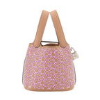 Hermes Picotin Lock Micro Lucky Daisy Hand Bag Swift Chai Rose Blanc — view 2