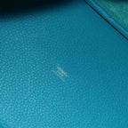 Hermes Picotin Lock Hand Bag Taurillon Clemence Blue Zanzibar Silver — view 7