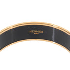 Hermes Enamel GM Bangle Bracelet Mustard Multicolor Gold Elephant — view 4