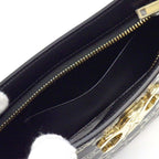 Celine Shoulder Bag Tilly Black White Triomphe Canvas Leather — view 6