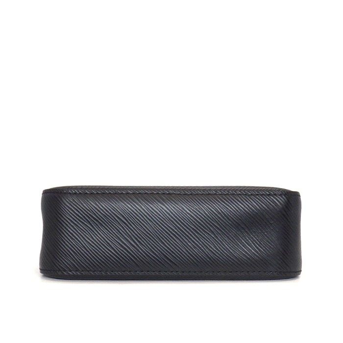 Louis Vuitton Shoulder Bag Marais Rini Noir White Epi Leather Silver — view 4