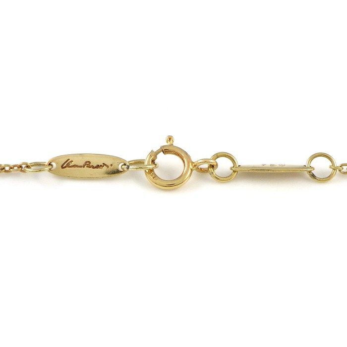 Tiffany & Co Necklace Open Heart 16 Diamond 18k Yellow Gold — view 4