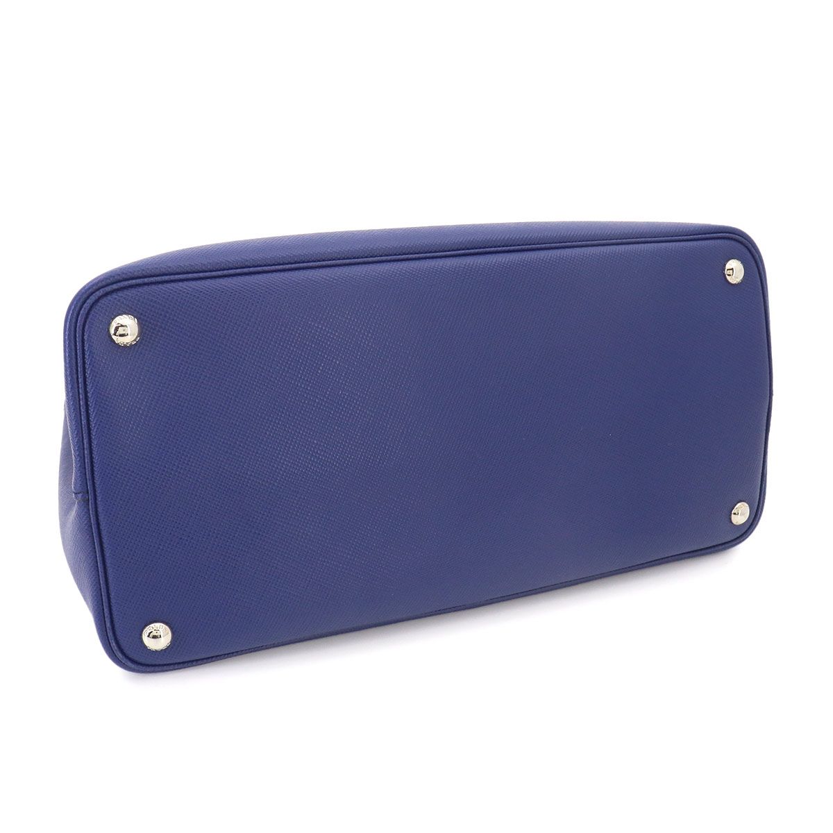 Prada 2-Way Tote Shoulder Bag Saffiano Leather Blue — view 5