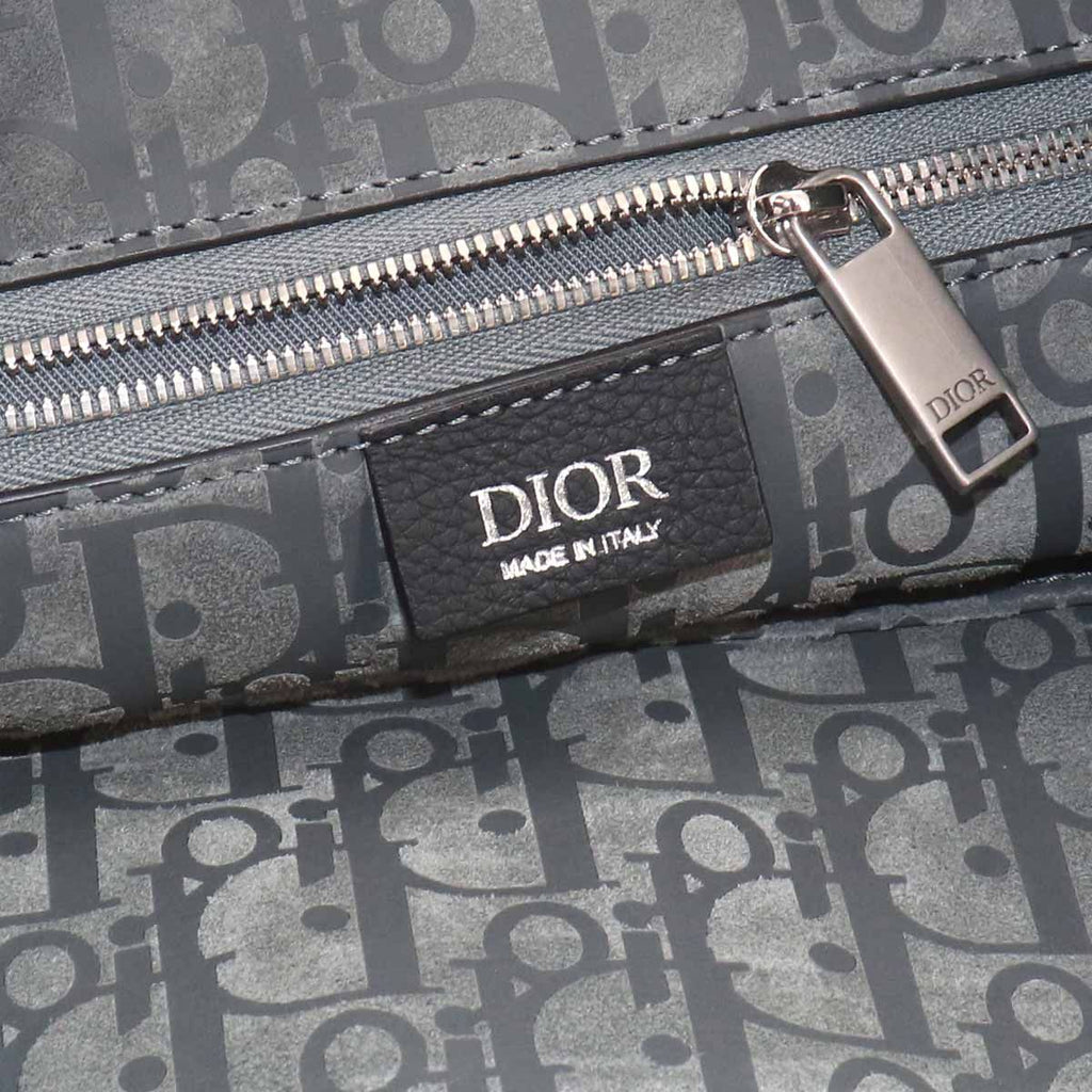 Dior Vertical Hobo 2-Way Tote Shoulder Bag Leather Black — view 8