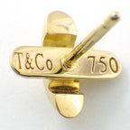 Tiffany & Co Earrings Cross Stitch 18k Yellow Gold One Side — view 3