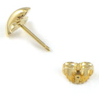 Tiffany & Co Earrings Cross Stitch 18k Yellow Gold One Side — view 2