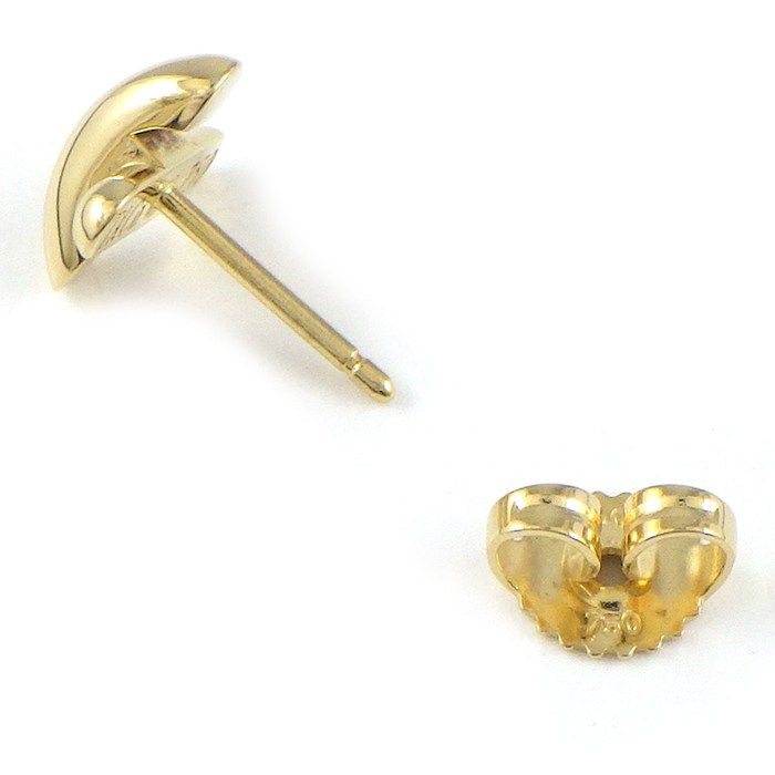 Tiffany & Co Earrings Cross Stitch 18k Yellow Gold One Side — view 2