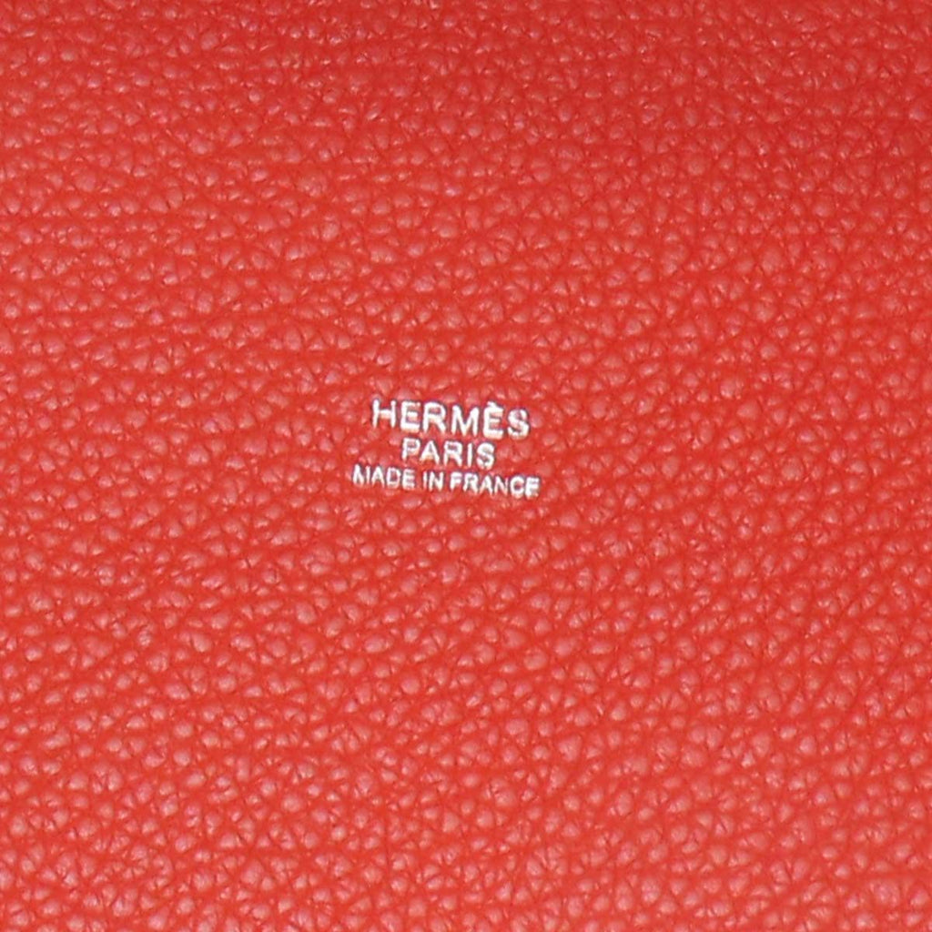 Hermes Picotin Lock 18 PM Hand Bag Taurillon Maurice Terbatie Silver — view 9
