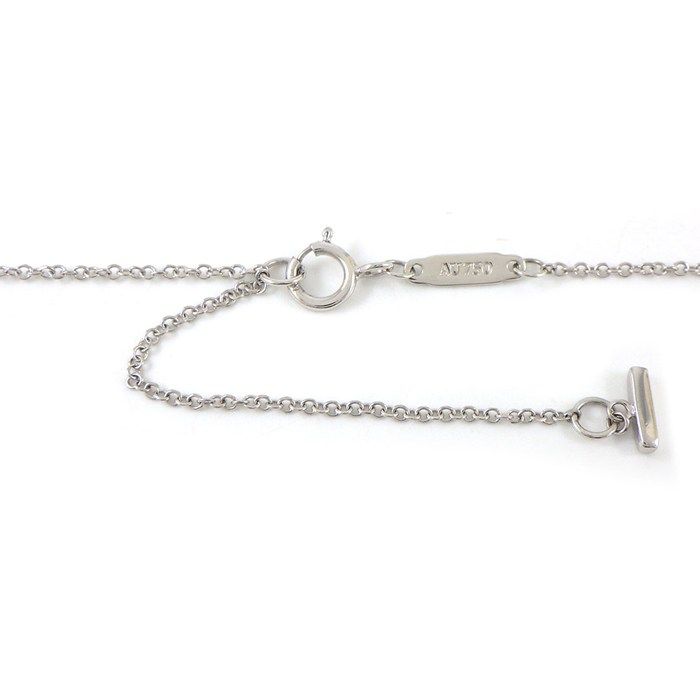 Tiffany & Co Necklace T Smile Small 18k White Gold — view 3