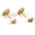 Gucci Earrings Double Studs GG Running Logo 18k Yellow Gold — view 2