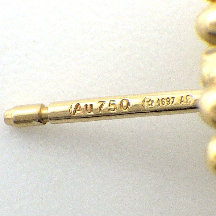 Gucci Earrings Double Studs GG Running Logo 18k Yellow Gold — view 4