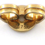 Gucci Earrings Double Studs GG Running Logo 18k Yellow Gold — view 5