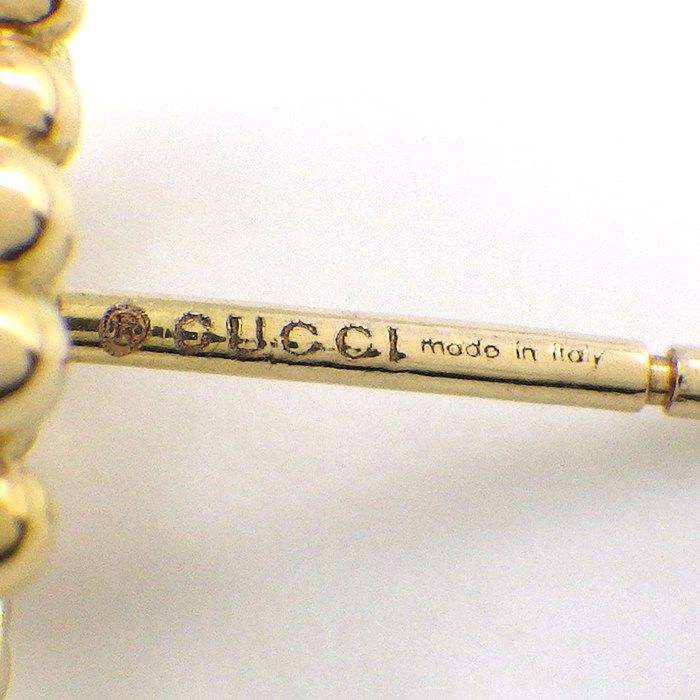 Gucci Earrings Double Studs GG Running Logo 18k Yellow Gold — view 3