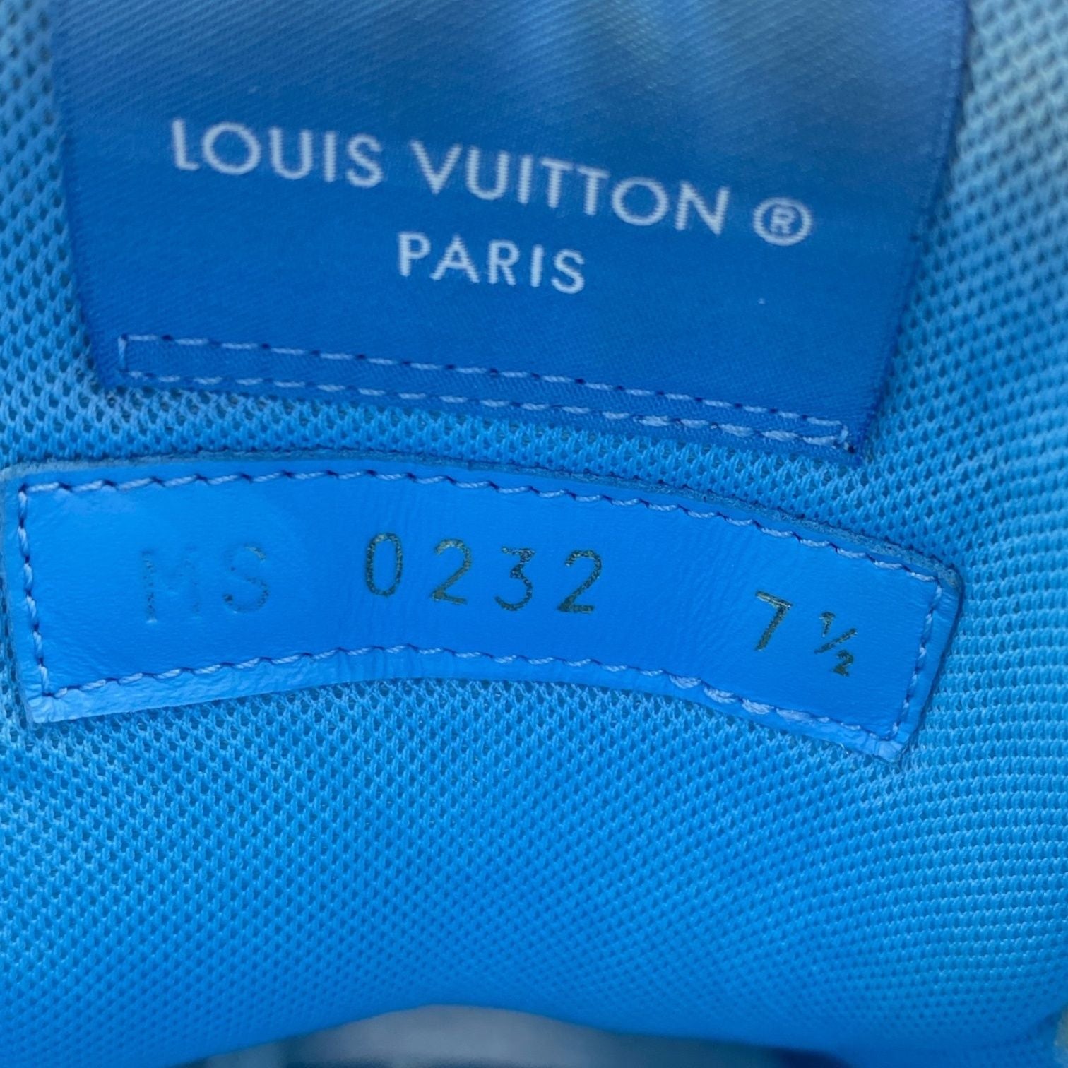 Louis Vuitton Sneakers Leather Rivoli Line White Brown Monogram Pattern — view 6