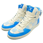 Louis Vuitton Sneakers Leather Rivoli Line White Brown Monogram Pattern