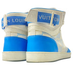 Louis Vuitton Sneakers Leather Rivoli Line White Brown Monogram Pattern — view 5
